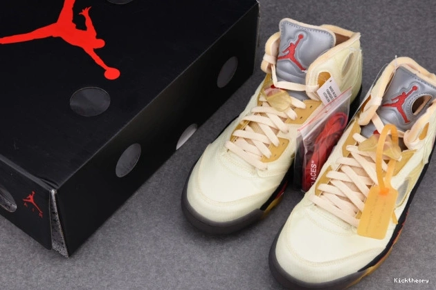 Kick Theory DH8565-100 Jordan Retro 5 Sail OFF-WHITE 0715